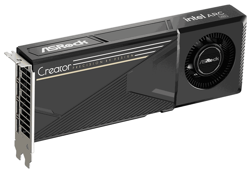 Intel Arc Pro B65 Creator 32GB blower-style graphics card